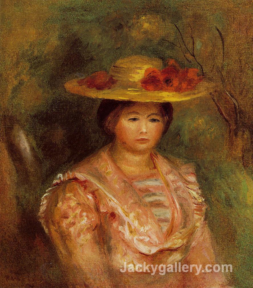 Bust of a Woman (Gabrielle) by Pierre Auguste Renoir paintings reproduction